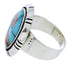 Genuine Sterling Silver Turquoise Multicolor Ring Size 6-1/2 JX38256